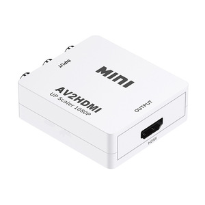 高品质迷你高清1080p in out，带有线视频和音频高清2av转换2 av 3 cvbs适配器高清至rca转换器 - Product Image 3
