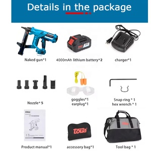 21V chiodatrice in calcestruzzo alimentata a batteria DCCN27 dotata di chiodi 15-27MM - Product Image 4