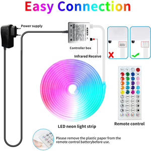 ไฟเส้น LED RGB เชือกนีออน16.4FT ไฟแอป + รีโมทควบคุมเพลงซิงค์สีนีออนเปลี่ยนเชือกไฟ - Product Image 6