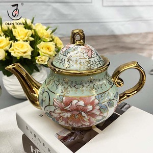 ใหม่ขนาดเล็กหรูหราสีเขียวทองคําอาหรับเอสเพรสโซ่ถ้วยกาแฟเซรามิคและจานรองชุด 6 ถ้วยกาแฟตุรกีชุดถ้วยชาที่กําหนดเองชุด - Product Image 4