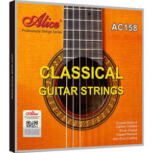 Classical Guitar <strong>String</strong> Set Crystal Nylon &amp; Carbon (<strong>G</strong>) Sliver Plated Copper Winding Nano Polished Coating <strong>String</strong> - Product Image 1