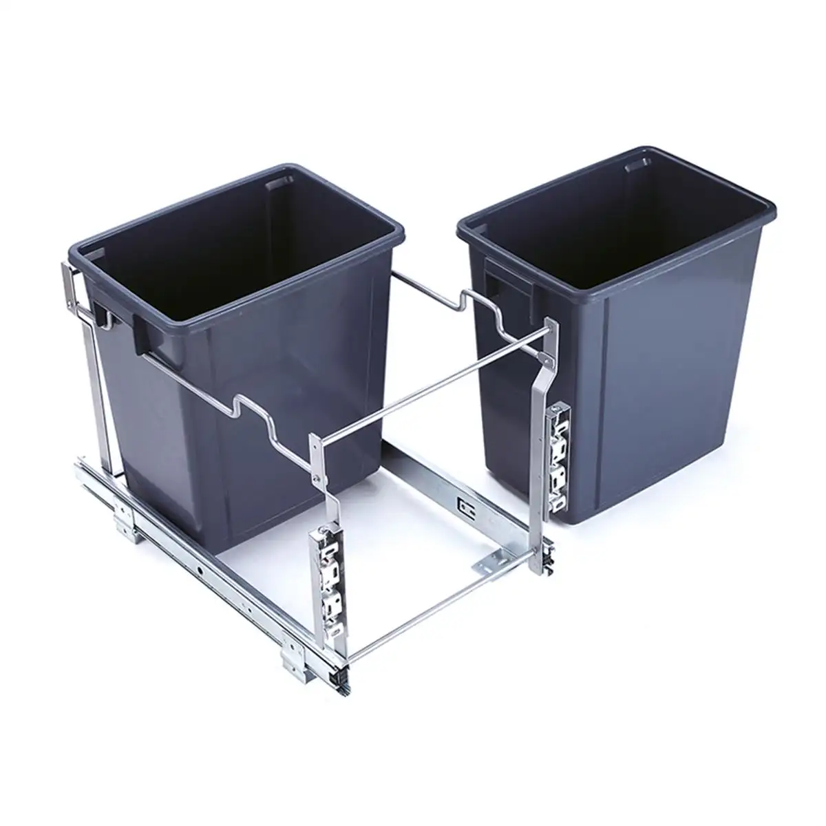 Gran oferta de TKK, cubo de basura extraíble integrado, cubo de basura para armario de cocina, cubo de basura deslizante de 400 mm