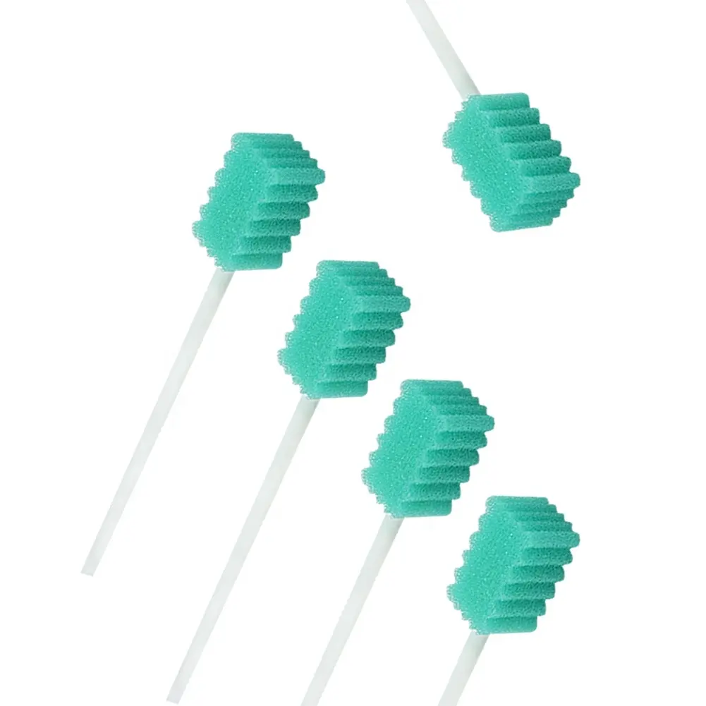 Espuma oral descartável, fabricante de cotonetes médicos para cuidados orais com saúde bucal, bastão esponja de limpeza