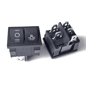 Endüstriyel çift düğme beş-pin anahtarı KCD modeli 3Pin açma-kapama fonksiyonu - Product Image 3