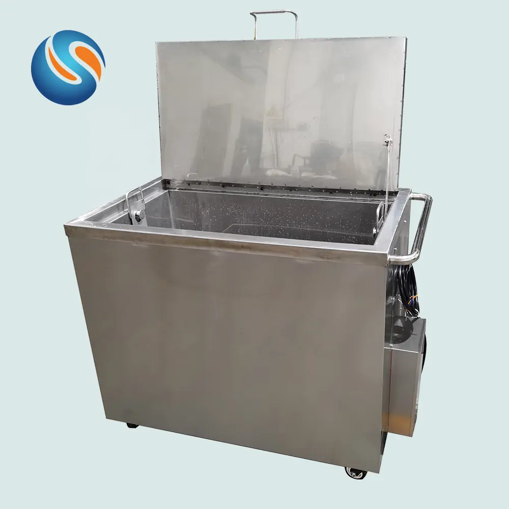Automatic lift Large Kitchen Use 304 Stainless Steel Heated Utensil Cleaning Dip Soak Tank