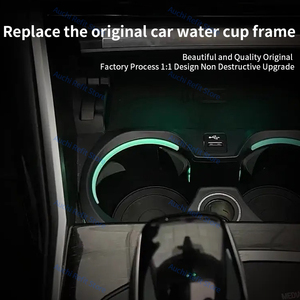 BMW için 11 renkler araba LED bardak tutucu lamba G20 G22 G80 G82 G42 M2 M3 M4 I3 I4 yeni 2/3/4 serisi dekoratif ortam işığı aksesuar - Product Image 3