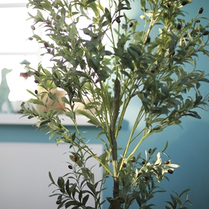 Hgih屋外用大型オリーブ木人工屋内7フィートオリーブ植物 - Product Image 4
