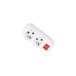 スイッチおよび接地が付いている2つのコンセントパワーボードの延長ソケット - Product Image 4