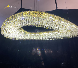 Modern uzaktan kumanda kısılabilir parlaklık K9 kristal avizeler kolye ışıkları lüks - Product Image 2