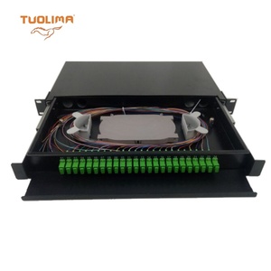 FTTH SC/FC/ST/LC 12~144FO Fiber Optic Terminal Box Optical Fiber <strong>Panel</strong> Drawer 24 Cores <strong>Patch</strong> <strong>Panel</strong> ODF for CATV <strong>Networks</strong>