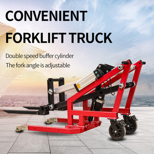 Portable Electric Hydraulic Forklift Curved <strong>Arm</strong> <strong>Loading</strong> and Unloading Truck Small Lifting <strong>Manual</strong> Stacking and Handling Truck - Product Image 2
