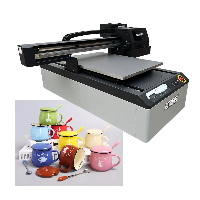 Produttore 6090 digitale a getto d'inchiostro A1 UV stampanti Dual I3200/xp600 testa UV 4050 per la copertura di carta metallo acrilico macchina da stampa