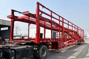 2/3轴汽车运输车运输双层车辆8单元二手车拖车 - Product Image 2