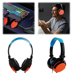Yeni kablolu mavi kırmızı renk kulaklık 3.5mm kulaklık oyun ses kontrolü kulaklık için Nintendo anahtarı 2/PS5/Xbox/PC oyunları - Product Image 2