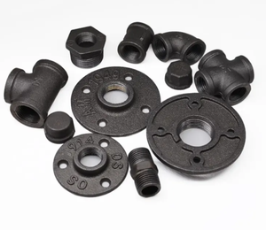 New gang đen tầng mặt bích 4 lỗ mặt bích DN32 1 1/4 "với NPT Trung Quốc nhà máy Bán phụ kiện - Product Image 5