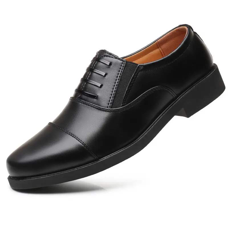 Zapatos de cuero británico para hombre, calzado de vestir, informal, plano, de negocios, con fondo de ternera salvaje, talla grande, venta al por mayor