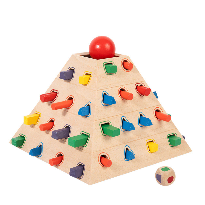 Wooden Pyramid Game