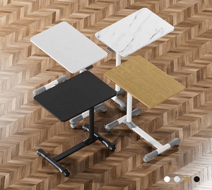 Factory Cheap Price Height Adjustable Mobile <strong>Rolling</strong> Sit to <strong>Computer</strong> <strong>Table</strong> Stand Bedside Desk With Wheels for Hospital Bed <strong>Table</strong> - Product Image 1