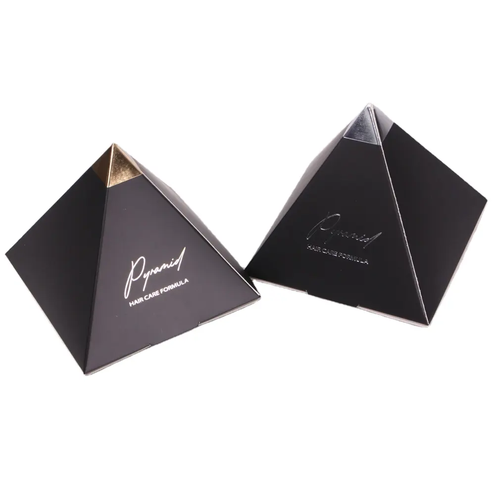 Forma de triángulo creativo caja de embalaje de papel