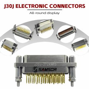 บอร์ดบอร์ดพิมพ์ลาย37พินปลั๊กอินไลน์ความหนาแน่นสูง MIL-DTL-83513เชื่อมต่อแบบสี่เหลี่ยมผืนผ้าสำหรับ J30J J30J-37ZKN การบิน - Product Image 2