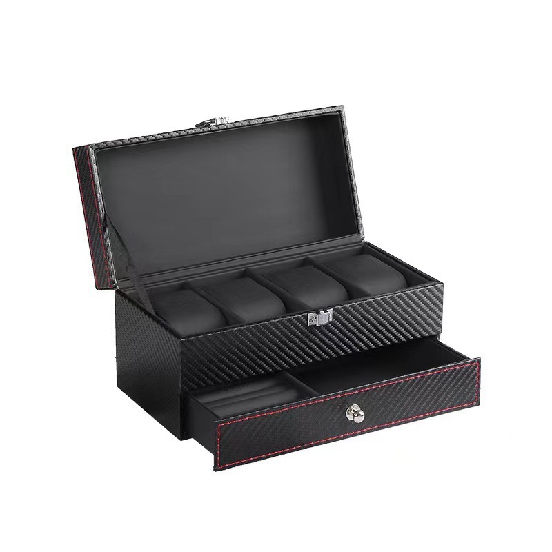 black 4 slot double layer