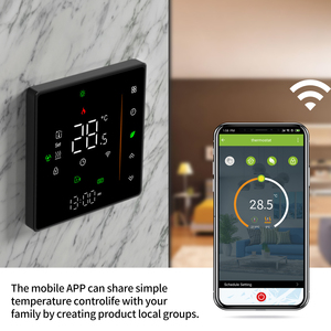 Мини домашний умный Wi-Fi Термостат Программируемый Регулятор температуры для воды/газового котла, отопления, Tuya/Smart Life, пульт дистанционного управления - Product Image 5