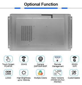 Android wifi 15 15,6 дюймов 2000 nits Небольшая Открытая Рамка наружный ЖК-экран цифровой дисплей вывески - Product Image 3