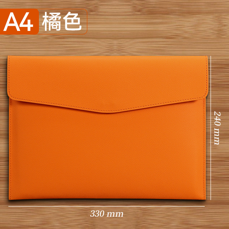 A4 สีส้ม - ลายลิ้นจี่