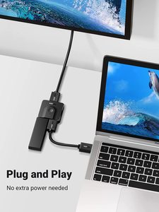 UGREEN-conmutador de HD-MI bidireccional, divisor de HD-MI 4K a 60Hz, 2 entradas, 1 salida, compatible con 4K 3D