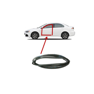 1ชิ้นยางประตูสำหรับ Lancer CX CY 5725A049 2007-2020แผ่นปิดกันฝนกันสภาพอากาศสำหรับ EVO 10 x กรอบประตูพร้อมคลิป - Product Image 1