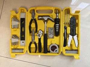 Juego de herramientas de caja doméstica de 90 piezas en caja de tres pliegues, pluma de prueba eléctrica, juego de herramientas de marco de destornillador de precisión - Product Image 2