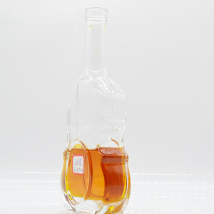 迷你375毫升烈酒橄榄油小提琴瓶500毫升杜松酒酒精磨砂彩色饮料玻璃瓶饮料