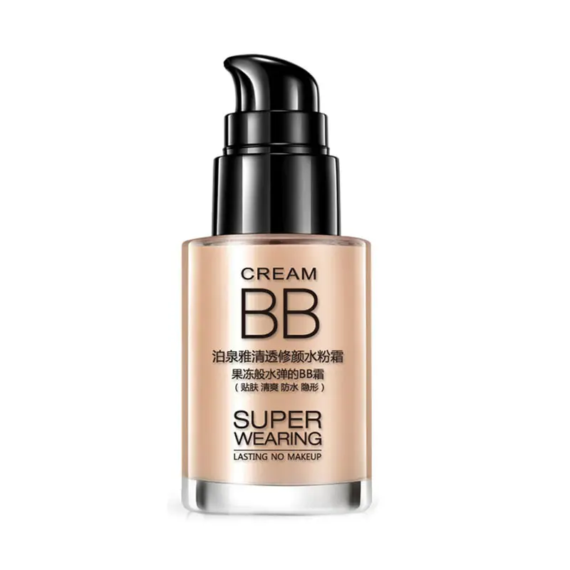 Professional Super Vestindo Populares À Prova D' Água Naturais 3 Cores Maquiagem Base de Creme BB