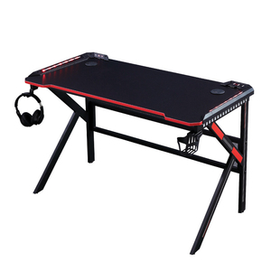 Mesa de juego móvil con forma de diseño de fábrica, escritorio de ordenador con patas de altura ajustable eléctrica, escritorio de estudio de pie de Metal plegable