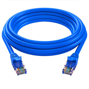 Hochgeschwindigkeits-<span class=keywords><strong>UTP</strong></span>-Ethernet-Kabel <span class=keywords><strong>Cat5</strong></span> 28/26/24AWG Cat5e PVC Rj45 8 P8C ROHS-Netzwerk-LAN-Kabel Cat 5 Bare Copper Blue Patch CORD