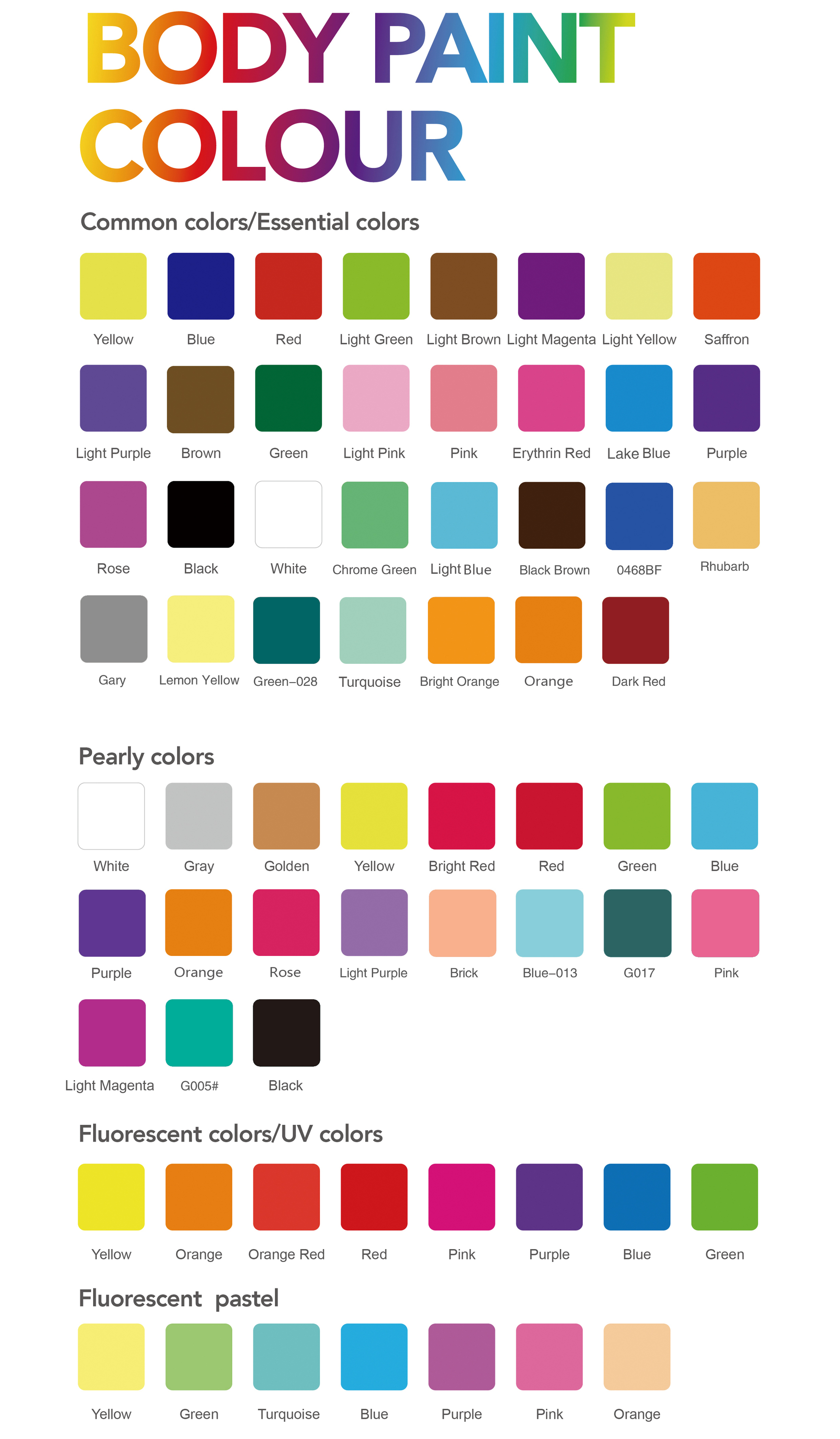 15 Color Free Combination