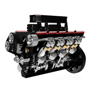 FS-V800 ערכת מים קירור 4 שבץ חשמלי V-סוג 8 צילינדר 28cc גז ניטרו מכונית rc diy toyan מיני מנוע V8 דגם