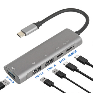 4合1 USB C至USB适配器USB3.0 SD TF PD读卡器OTP保护的计算机笔记本电脑Mac和手机多功能集线器 - Product Image 6