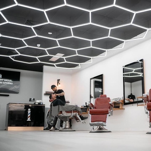 SUEZ Led esagonale personalizzato professionale per Showroom Led Workshop Light Car Detailing Lights Garage Work Light - Product Image 4