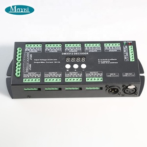 DC12-24V DMX512 декодер 36 каналов светодиодный диммер контроллер 36CH DMX декодер для RGBW СИД полосные осветители