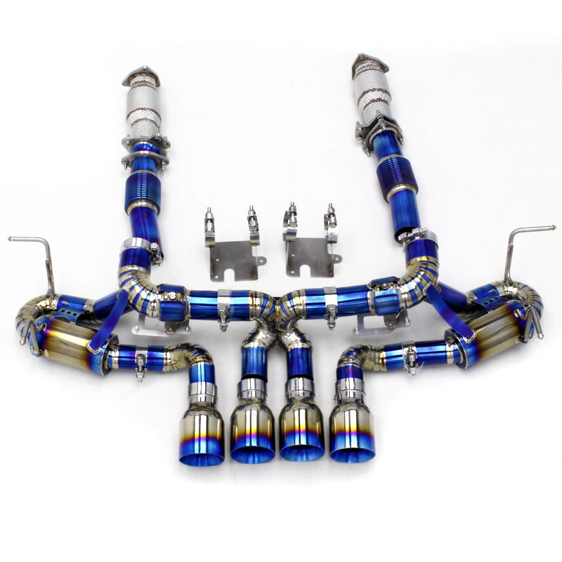 Downpipe catalysé + catback en titane avec valve
