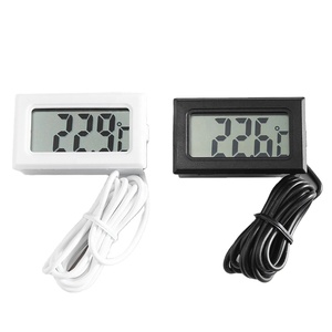 Pantalla LCD Termómetro digital Higrómetro sensor de temperatura impermeable con 1m de longitud del cable