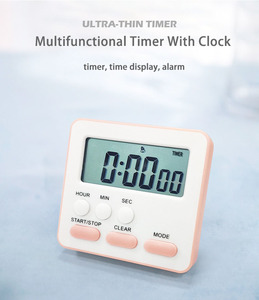 Conto alla rovescia digitale magnetico grande Timer da cucina digitale carino con orologio - Product Image 3