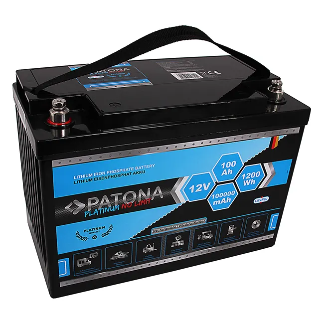 Batterie LiFePO4 PATONA Platinum de haute qualité 12V, 100Ah, 1200Wh, 100.000mAh de chine, vente en gros