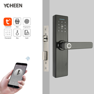Yoheen Tuya App WLAN-Smartcard digitaler <span class=keywords><strong>Code</strong></span> Fingerabdruck-Türschloss für Hotel Appartment