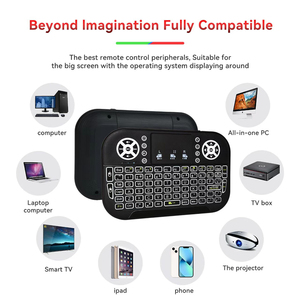 2022 Hot Selling Hintergrund beleuchtung 2,4 GHz A8 Mini Wireless Tastatur Touchpad i8 Air Fly Maus Hintergrund beleuchtete Fernbedienung für Android TV-Box - Product Image 3