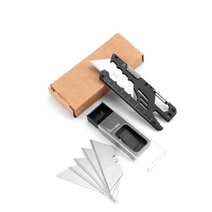 Taşınabilir paslanmaz çelik anahtarlık EDC maket bıçağı G10 SK5 kağıt kesici çok fonksiyonlu kutu açacağı için dış ortam aracı malzemeleri - Product Image 5