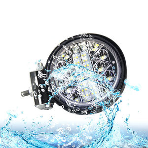 オフロード用4インチラウンド102W <span class=keywords><strong>LED</strong></span>ワークライト4x4カー & トラック新アルミ6000kスポットライトゴルフモデル