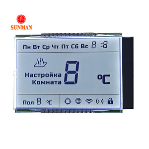 Benutzer definierte monochrome LCD-Werks versorgung 8-stellige 7-Segment-FSTN-Thermostat-Temperatursensor-Controller LCD-Display 3 Zoll - Product Image 3