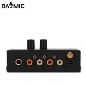 专业唱机前置放大器音量控制RCA输入和输出1/4英寸TRS输出接口
